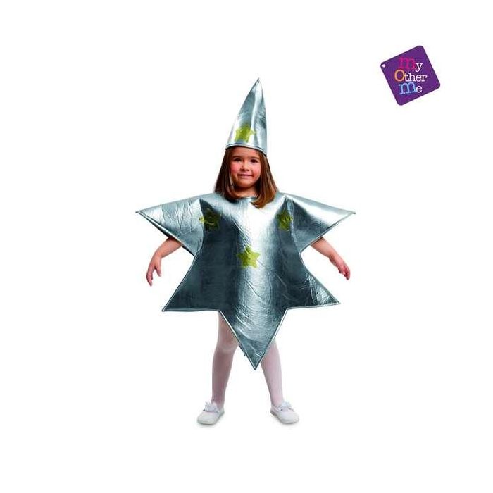 My Other Me Disfraz Estrella Plateada Talla 3-4 Años Gris
