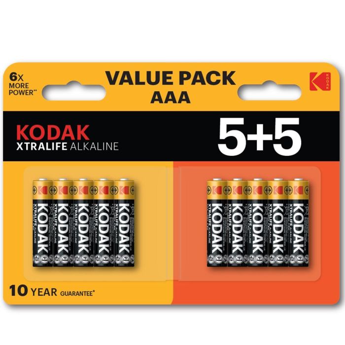 Kodak Pilas Alcalinas Xtralife AAA Blister 5+5
