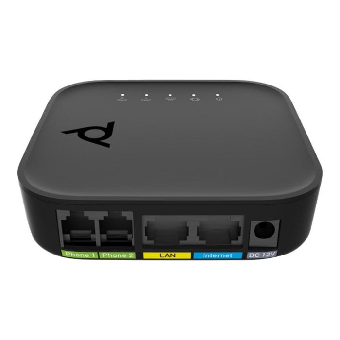 HP Poly ATA 402 2FXS Adaptador VoIP Open SIP Negro 2 FXS Puertos CC 1