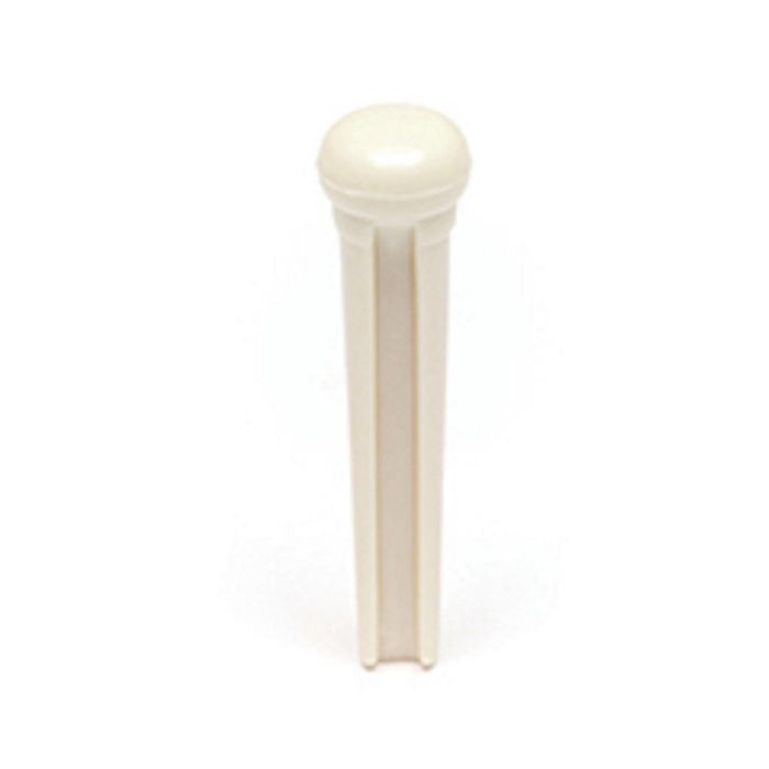 Graphtech Tusq Bridge Pins No Dot - White (6 Pcs)