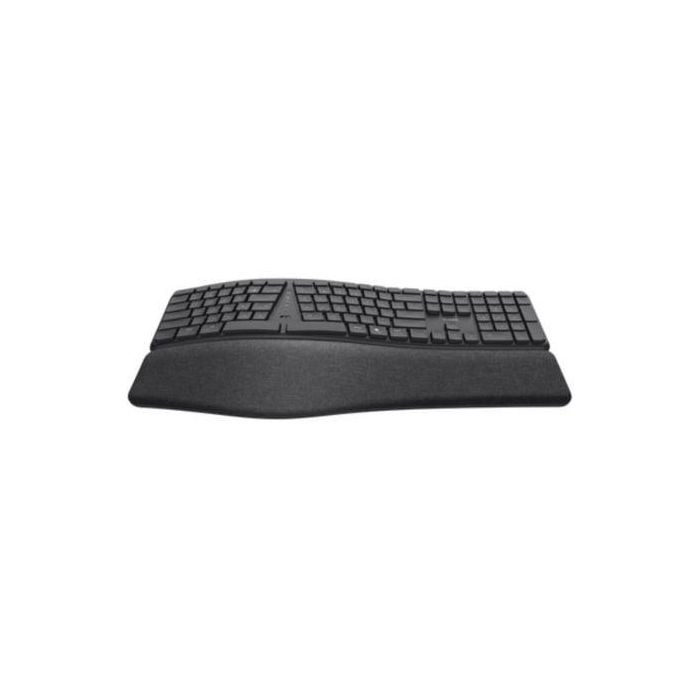 Trust 25704 Teclado Inalámbrico Ergonómico Keyra Multidispositivo. Diseño Dividido, Apoyo Palma, Bluetooth/USB. Teclas Silenciosas. Negro. 1 Trust 25704 Teclado Inalámbrico Ergonómico Keyra Multidispositivo. Diseño Dividido, Apoyo Palma, Bluetooth/USB. Teclas Silenciosas. Negro. 1