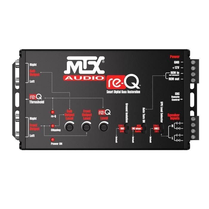 Procesador de gama alta entradas de alto nivel a salidas RCA - MTX AUDIO - re-Q Procesador de gama alta entradas de alto nivel a salidas RCA - MTX AUDIO - re-Q