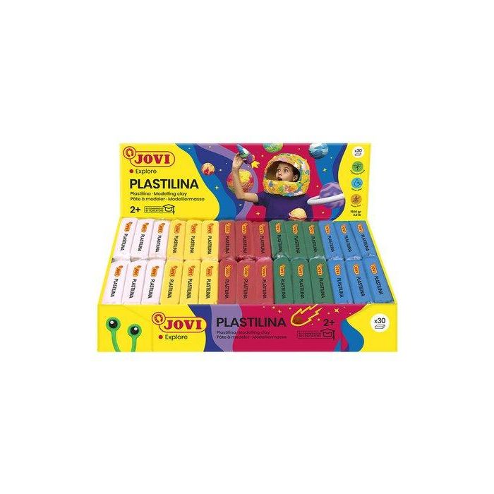 Plastilina Jovi 70 Pastilla 50 Gr. Surtido Colores Basicos Caja De 30 (6X 5 Col.)
