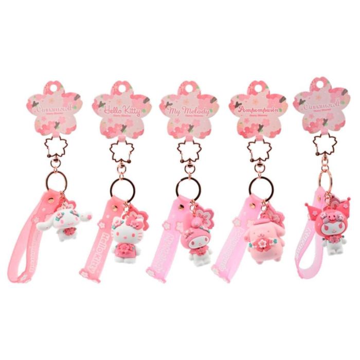Bandai Llavero Hello Kitty Sanrio Sakura - PVC resistente con llavero de metal, 7x17.5cm 0 Bandai Llavero Hello Kitty Sanrio Sakura - PVC resistente con llavero de metal, 7x17.5cm 0