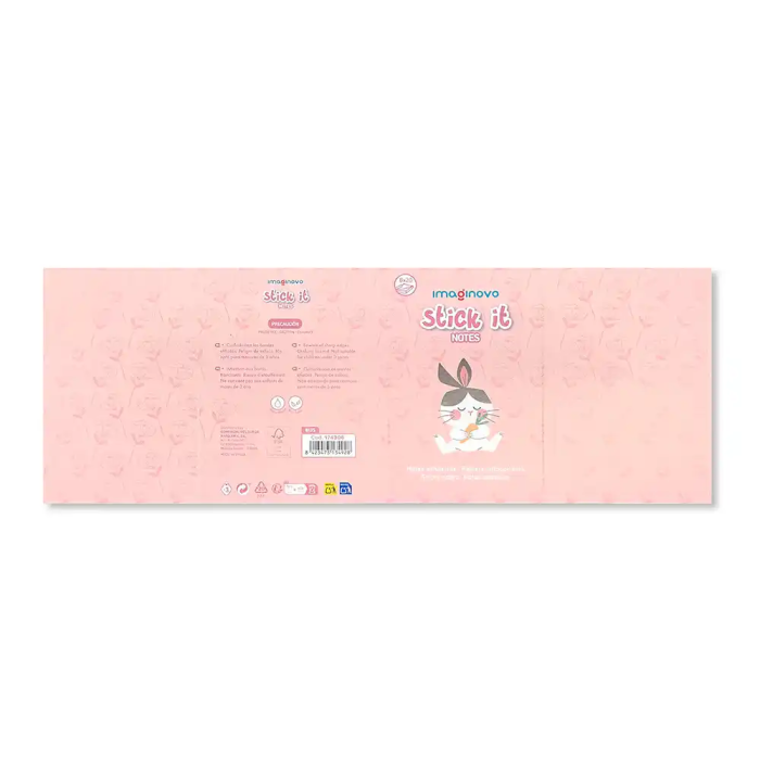 Imaginovo Notas Adhesivas Stick It! Notebook 20 Notas Adhesivas Conejito Tamaños Surtidos 2