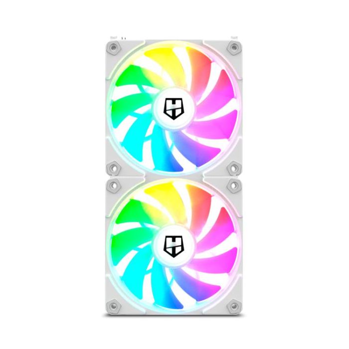 Pack 3 Ventiladores Nox Easy Link/ ARGB/ 12cm/ Blanco 6 Pack 3 Ventiladores Nox Easy Link/ ARGB/ 12cm/ Blanco 6