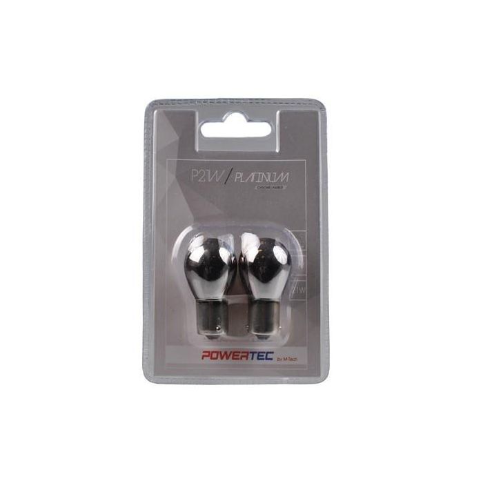 Powertec Lámpara Piloto P21W BA15s 21W 12V Chrome Blister MTECPTZCH19-02B 0 Powertec Lámpara Piloto P21W BA15s 21W 12V Chrome Blister MTECPTZCH19-02B 0