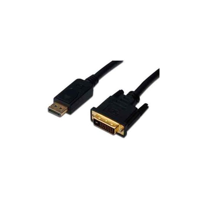 Digitus DisplayPort adapter cable, DP - DVI (24 1) M/M, 2.0m, w/interlock, DP 1.1a, CE, bl Digitus DisplayPort adapter cable, DP - DVI (24 1) M/M, 2.0m, w/interlock, DP 1.1a, CE, bl