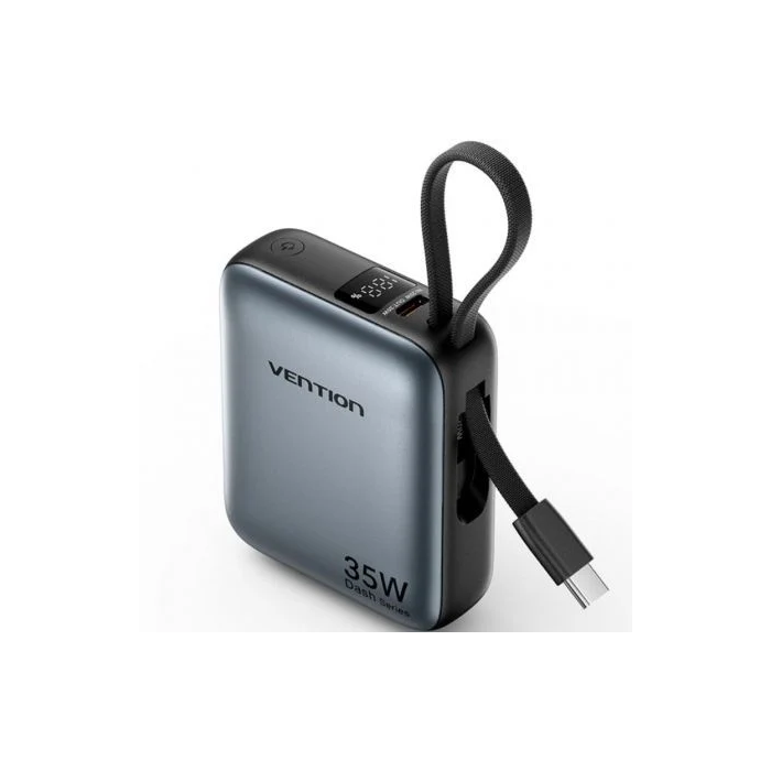Powerbank 10000mAh Vention FHFH0/ 35W/ Gris 0 Powerbank 10000mAh Vention FHFH0/ 35W/ Gris 0