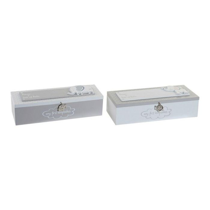 Caja Decorativa DKD Home Decor Metal Madera MDF (24 x 8 x 6 cm) (2 pcs) 0 Caja Decorativa DKD Home Decor Metal Madera MDF (24 x 8 x 6 cm) (2 pcs) 0
