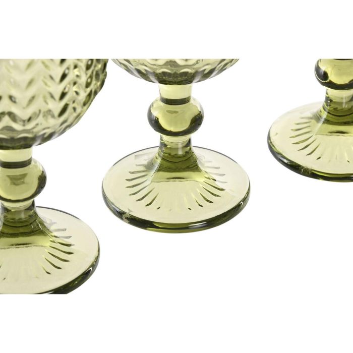Copa Basicos DKD Home Decor Verde 8.8 x 16.3 x 8.8 cm Set de 6 4 Copa Basicos DKD Home Decor Verde 8.8 x 16.3 x 8.8 cm Set de 6 4