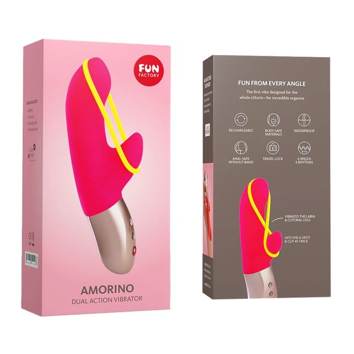 Vibrador Doble Estimulación Fun Factory Amorino Rosa 1