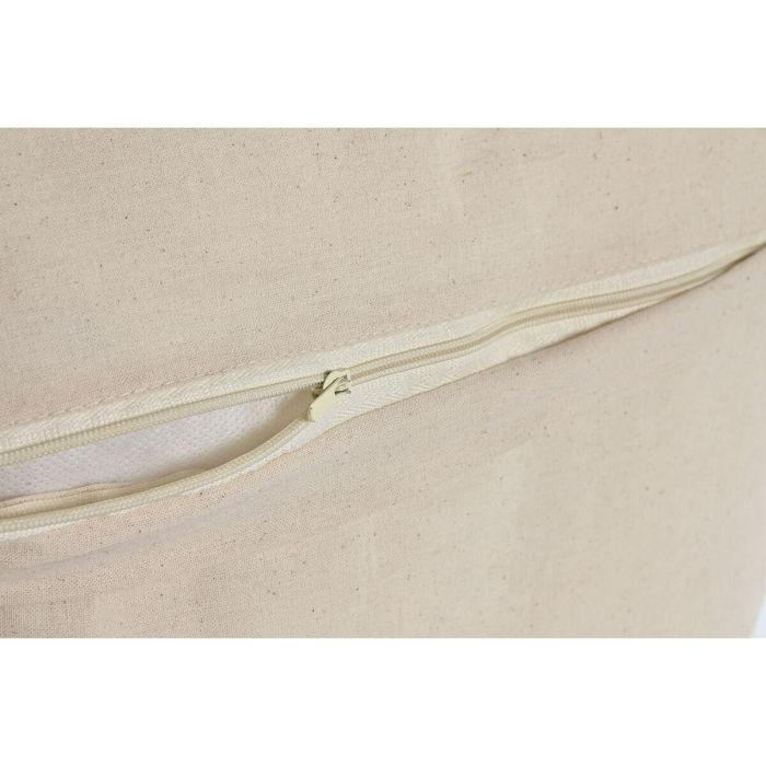 DKD Home Decor Cojín Romántico Blanco Natural 15 x 45 x 45 cm, Poliéster y Yute, 580g, con Cremallera, Detalle Árbol (2 Unidades) 2 DKD Home Decor Cojín Romántico Blanco Natural 15 x 45 x 45 cm, Poliéster y Yute, 580g, con Cremallera, Detalle Árbol (2 Unidades) 2