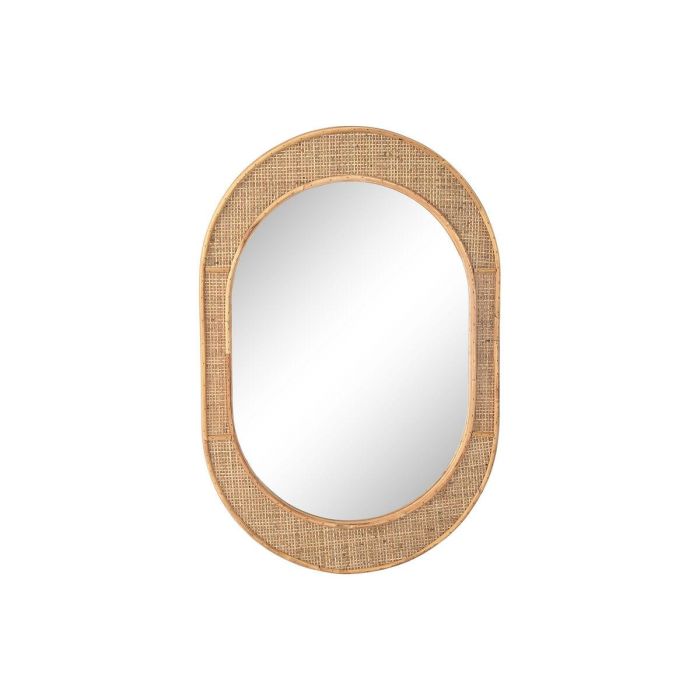 Espejo de pared Home ESPRIT Natural Scandi 51,5 x 2 x 77 cm