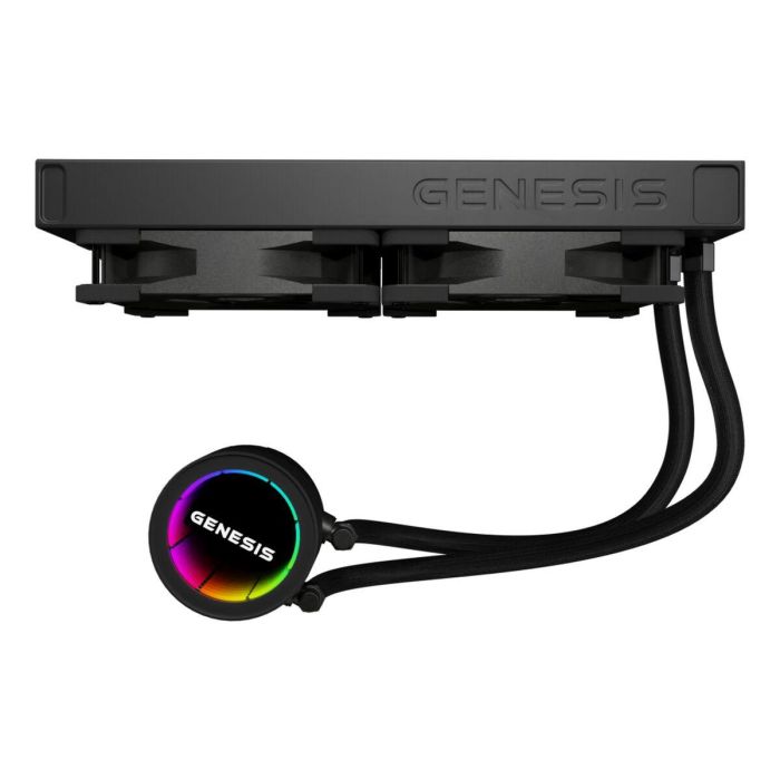 GENESIS NLG-2319 Kit de Refrigeración Líquida para Carcasa de Ordenador, 2 Ventiladores, Iluminación LED RGB Multicolor, Negro 10