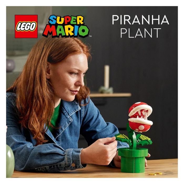 Lego Super Mario 71426 Planta Piraña, Figura Articulada con Tubo y 2 Piezas, Modelo para Adultos, Idea de Regalo 26