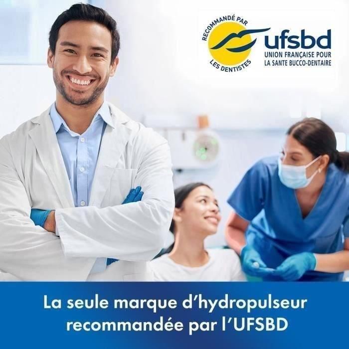 Waterpik WAT0073950337762 Irrigador Bucal Inalámbrico WF-20 Pulse Recargable, Elimina Placa, Recomendado UFSBD, Blanco 5