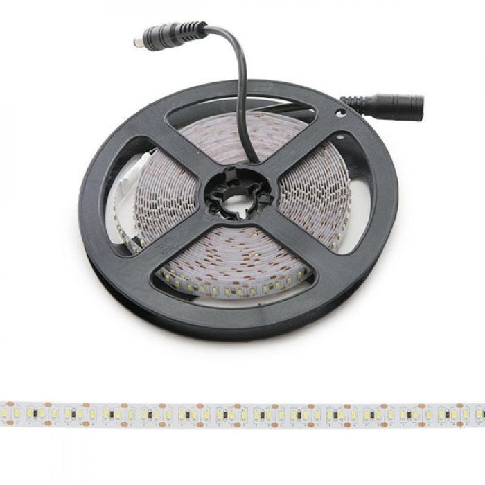 Tira de 204 LEDs/M 60W 5.000Lm CRI85 6000ºK SMD3014 12VDC IP20 x5M 40.000H [CA-3014-204-12W-IP20-CW]-Blanco Frío 1
