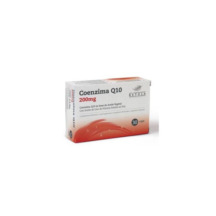 BETULA Coenzima Q10 200mg 30 Cápsulas Alta Absorción con Omega 3 ALA
