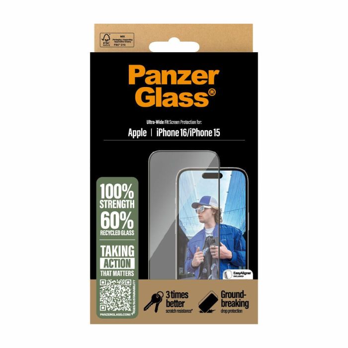 Protector de Pantalla Panzer Glass 2861 Apple 2 Protector de Pantalla Panzer Glass 2861 Apple 2