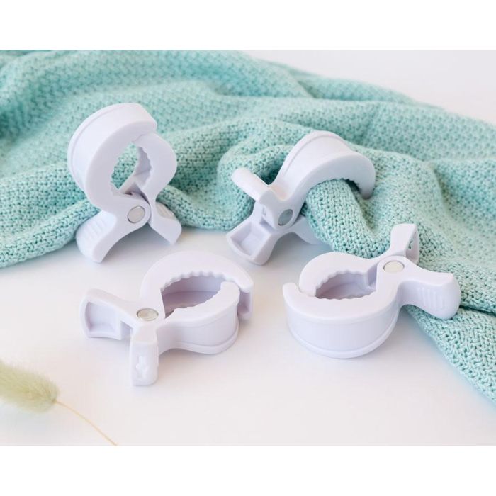 KioKids Pinzas Para Muselinas Blanco 4 Unidades 0 KioKids Pinzas Para Muselinas Blanco 4 Unidades 0