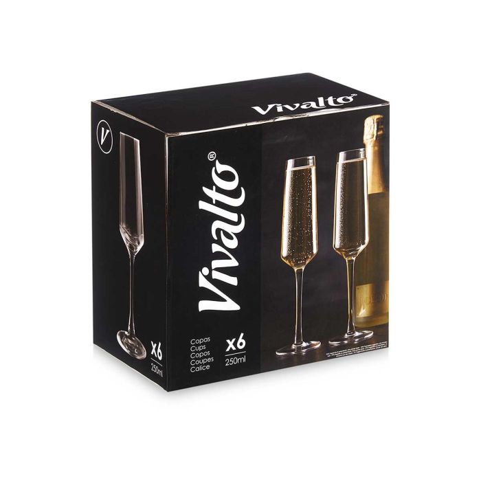 Copa Champagne Conica 250Ml Vivalto 7X25CM (24 Unidades) 2 Copa Champagne Conica 250Ml Vivalto 7X25CM (24 Unidades) 2