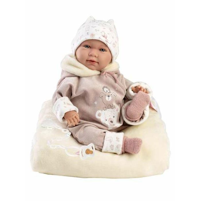 Muñeca lala llorona con buzo ositos 42cm cuerpo tela 4 Muñeca lala llorona con buzo ositos 42cm cuerpo tela 4