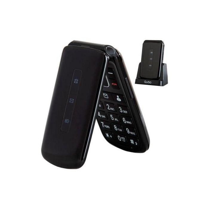 Teléfono Móvil Qubo P-210NWBKC para Personas Mayores/ Negro 1 Teléfono Móvil Qubo P-210NWBKC para Personas Mayores/ Negro 1
