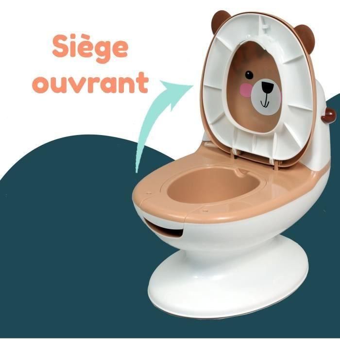 Orinal educativo para bebé BAMBISOL - Tapa y asiento abatible - Palanca de descarga 2 Orinal educativo para bebé BAMBISOL - Tapa y asiento abatible - Palanca de descarga 2