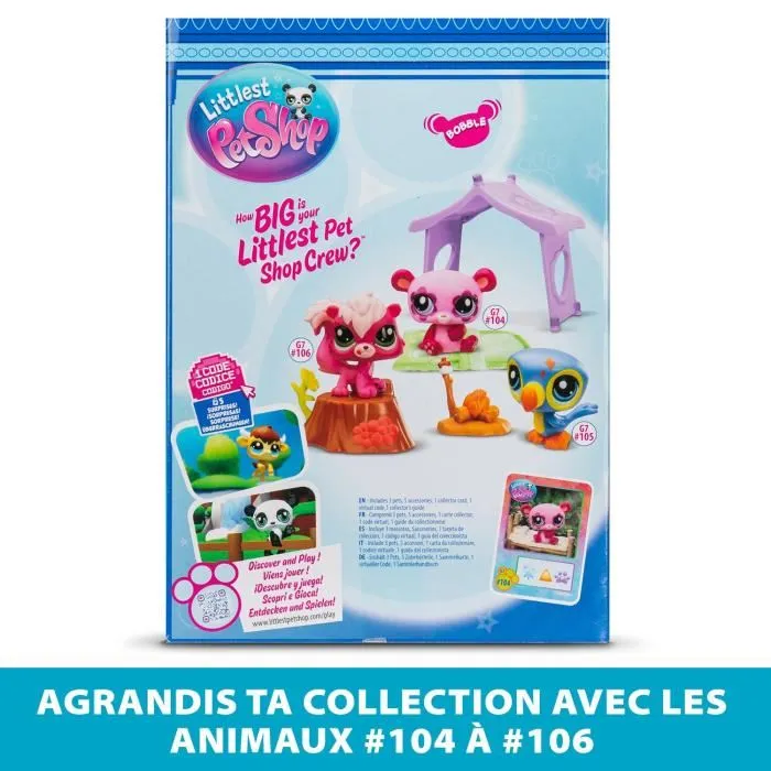 Bandai Littlest Pet Shop Camping Pack Temático 3 Mascotas Animales y Accesorios BAN3701405822873 3