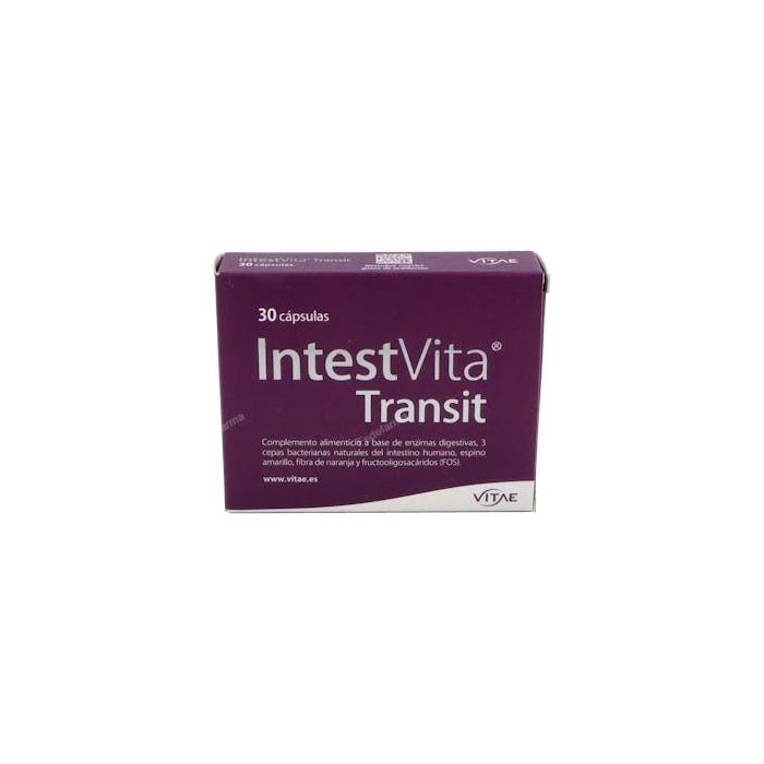 VITAE Intestvita Transit 30 Cápsulas - Probióticos y Enzimas Digestivas para el Funcionamiento Intestinal Normal y Regeneración de Flora