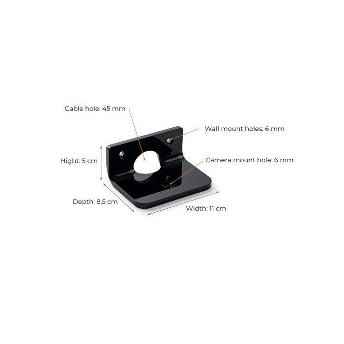 Vivolink Estante para cámaras de conferencia pequeñas 110x85mm Acrílico 8mm VLCAMSCREW para equipos AV y salas de reuniones 6