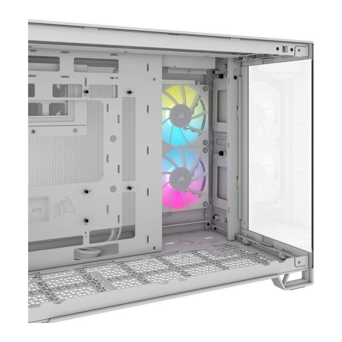 Corsair 2500X RGB Midi Tower mATX Gaming Gehäuse Blanco 5