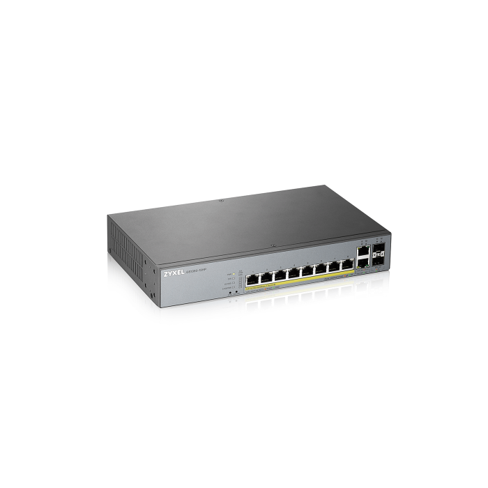 Zyxel GS1350-12HP-EU0101F switch Gestionado L2 Gigabit Ethernet (10/100/1000) Energía sobre Ethernet (PoE) Gris Zyxel GS1350-12HP-EU0101F switch Gestionado L2 Gigabit Ethernet (10/100/1000) Energía sobre Ethernet (PoE) Gris