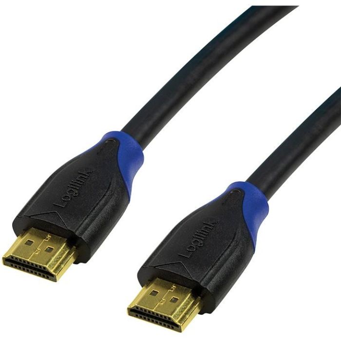 Logilink Cable HDMI 2.0 con Ethernet 3m, 4K2K/60Hz, Ultra HD hasta UHD 4K, 14.4 Gbps, Negro