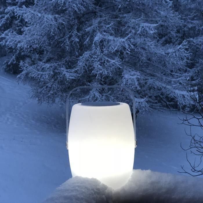 Lumisky Lámpara Musical Exterior Portátil con Altavoz Bluetooth 10W, LED RGB, Batería 8h y Control Remoto 21x21x31cm 2