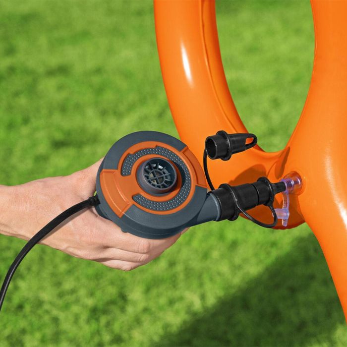 Bomba de aire eléctrica BESTWAY Sidewinder, conexión a la red y mechero - 490 L / mn 11 Bomba de aire eléctrica BESTWAY Sidewinder, conexión a la red y mechero - 490 L / mn 11