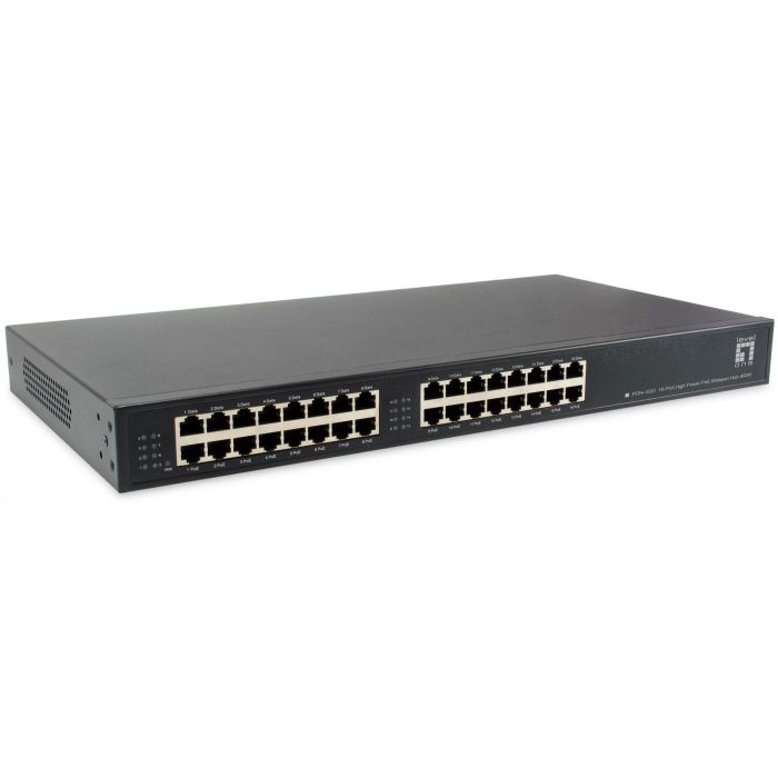 Level One POH-1620 PoE-HUB 16x GE MidSpan 19" 400W