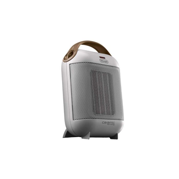 De'Longhi HFX30C18 Calentador Ventilador Cerámico Móvil 1800W, Termostato Ajustable, Ventilación Verano y Seguridad Antivuelco Blanco Marfil 8