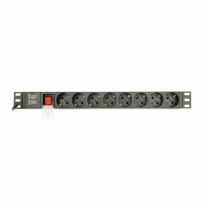 Gembird EG-PDU-014 Unidad de Distribución de Energía PDU 8 Salidas AC 1U 16A 3680W 3m Negro Gembird EG-PDU-014 Unidad de Distribución de Energía PDU 8 Salidas AC 1U 16A 3680W 3m Negro