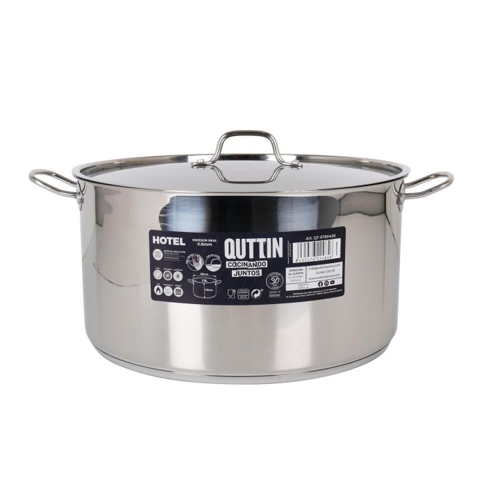 Olla con Tapa de Acero Inoxidable Quttin ø 36 x 19 cm 4