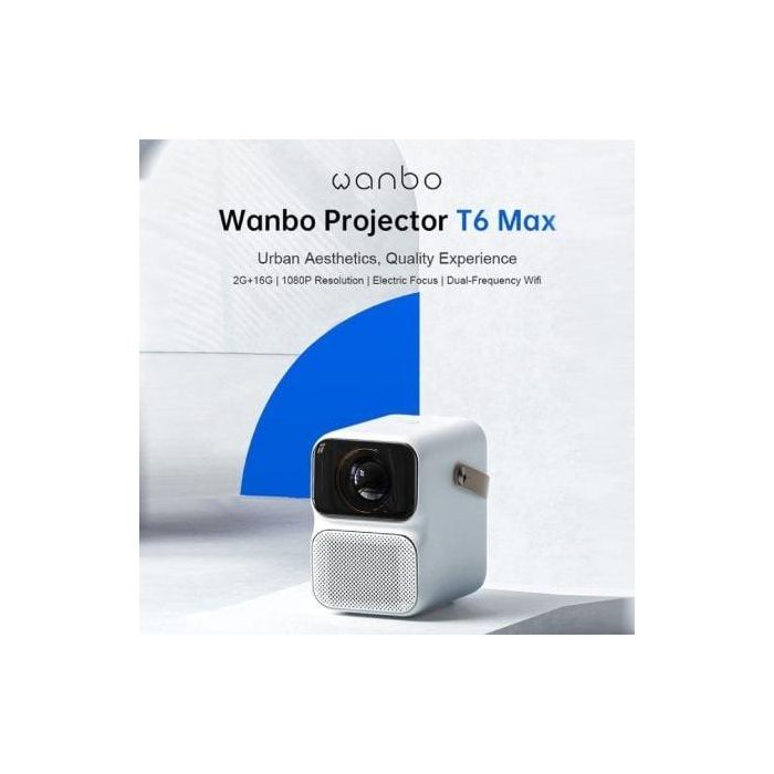 Proyector Portátil Wanbo T6 Max/ 650 Lúmenes/ Full HD/ HDMI/ Bluetooth/ WiFi/ Blanco 4