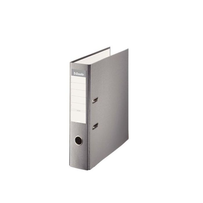 Archivador Palanca Esselte Plastico Forrado Con Rado A4 75Mm Gris