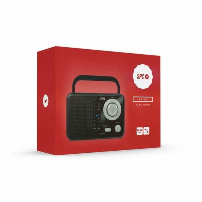 Radio AM/FM SPC Internet 4590N VALDI Negro 0,8 W 1