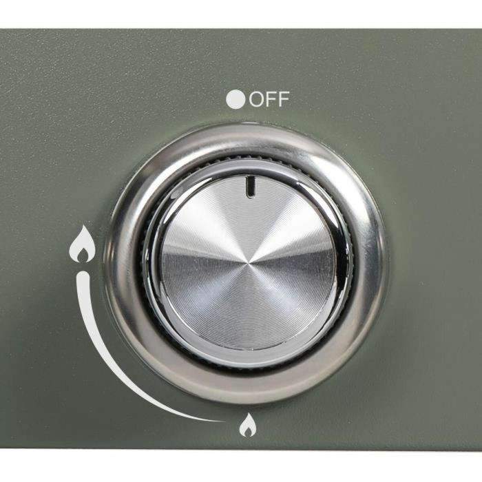 Livoo DOC324 Plancha de gas de 3 quemadores con acabado en Verde y Negro 1