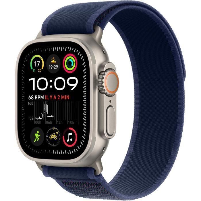 Apple Watch Ultra 2 GPS + Cellular - 49 mm - Caja de titanio natural - Correa Trail Loop azul - M/L