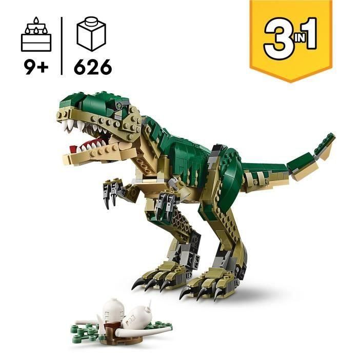 LEGO 31151 Creator T-rex 3 en 1: Dinosaurio de juguete construible Triceratops o Pterodáctilo 1