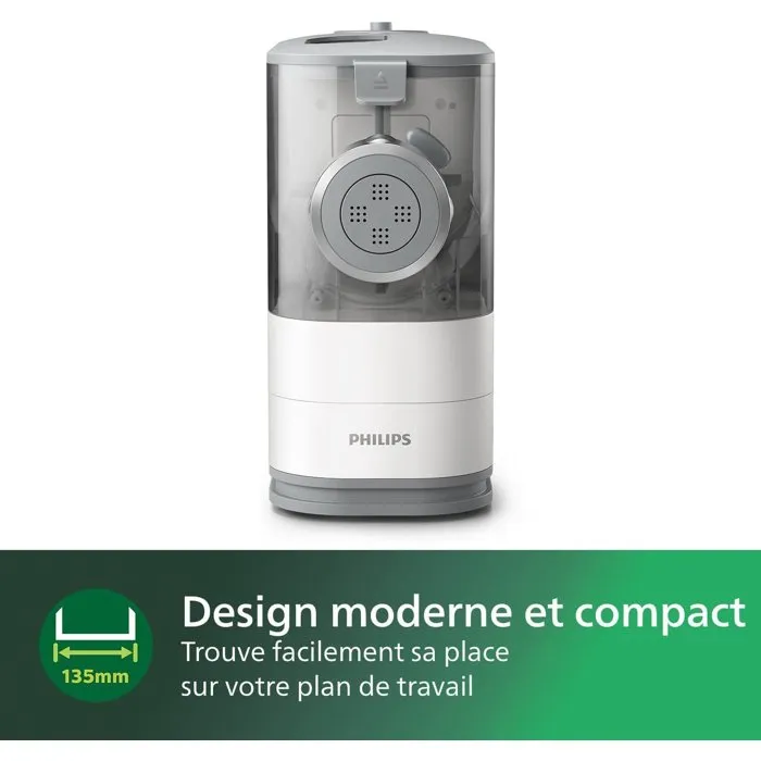 Philips HR2345 / 19 Máquina para hacer pasta - 450g - 4 formas: espagueti, penne, fettuccini, lasaña - blanco 3 Philips HR2345 / 19 Máquina para hacer pasta - 450g - 4 formas: espagueti, penne, fettuccini, lasaña - blanco 3