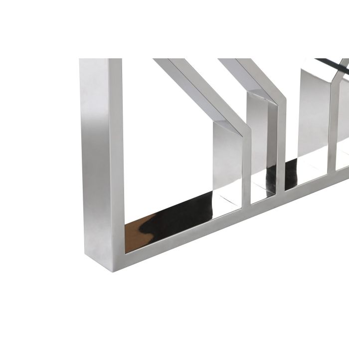 DKD Home Decor Mesa de Centro Moderna y Transparente. Diseño Elegante en Cristal y Acero. Medidas 130x70x45 cm (Ancho x Fondo x Alto) 2