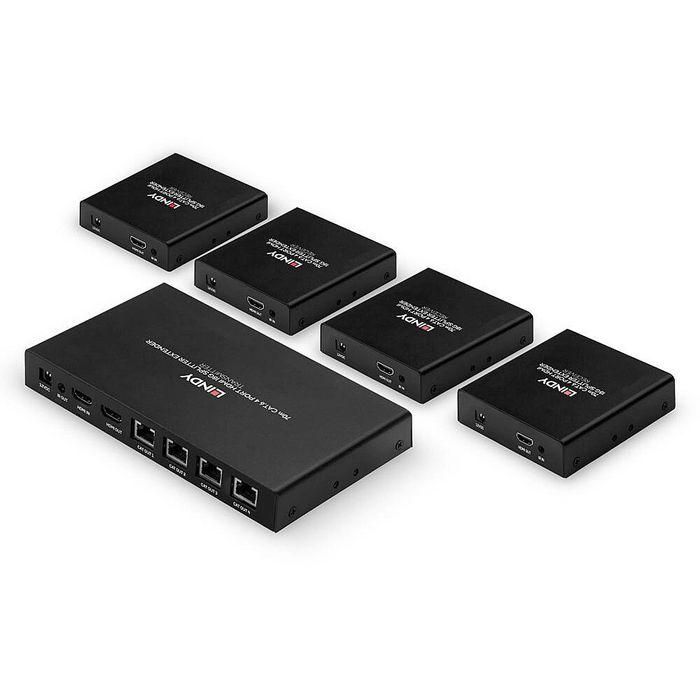 Lindy 70m Cat.6 4 Port HDMI 4K60 Splitter Extender 1 Lindy 70m Cat.6 4 Port HDMI 4K60 Splitter Extender 1